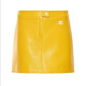 courreges yellow skirt